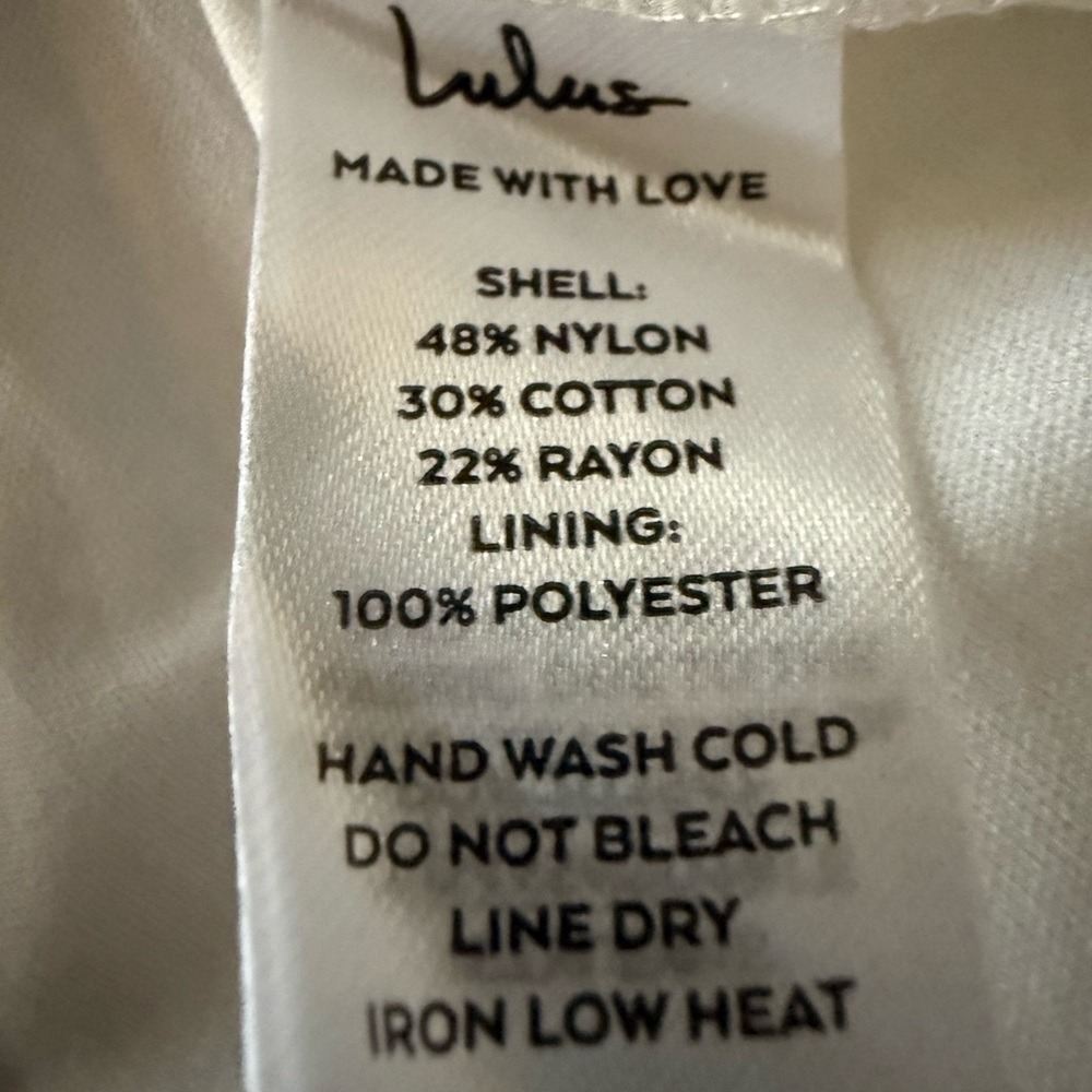 Lulus Sweet Perception White Lace Strapless Tiered Mini Dress, Size S, NWT - Picture 15 of 15
